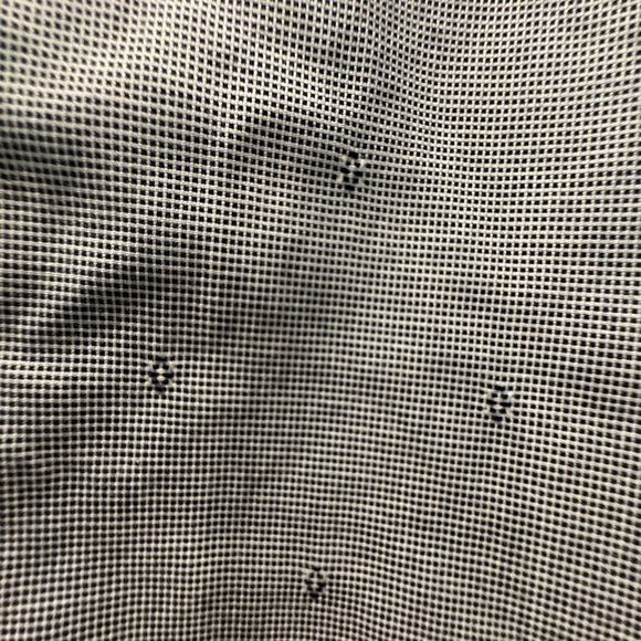 NWOT bonobos long sleeve button up shirt black white pattern slim fit Sz L - Picture 3 of 7